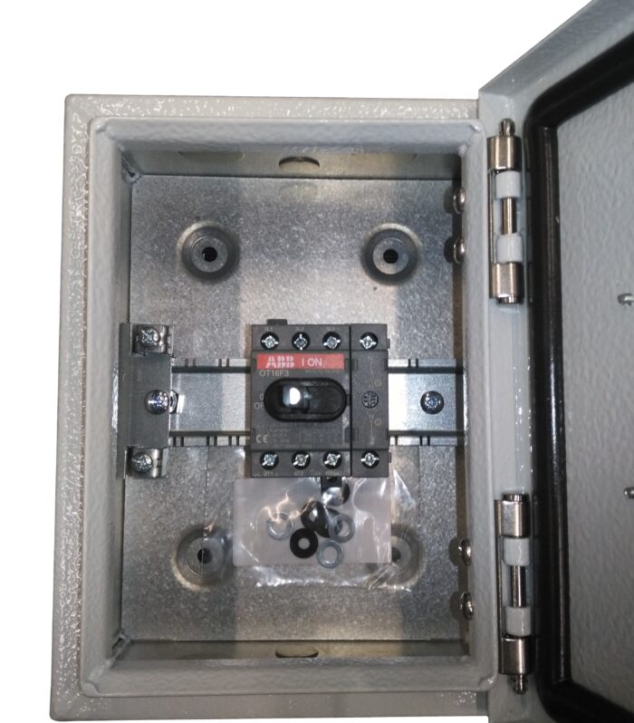 Front Operated Enclosed Switch, Metal Enclosed, 3p, 16A, IP54