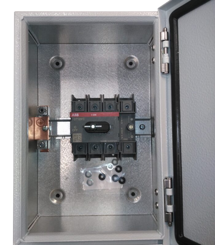 Front Operated Enclosed Switch, Metal Enclosed, 3p, 125A, IP54