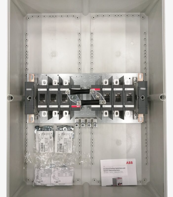 Front Operated, Plastic Enclosed Switch, 6p, 250A, IP54