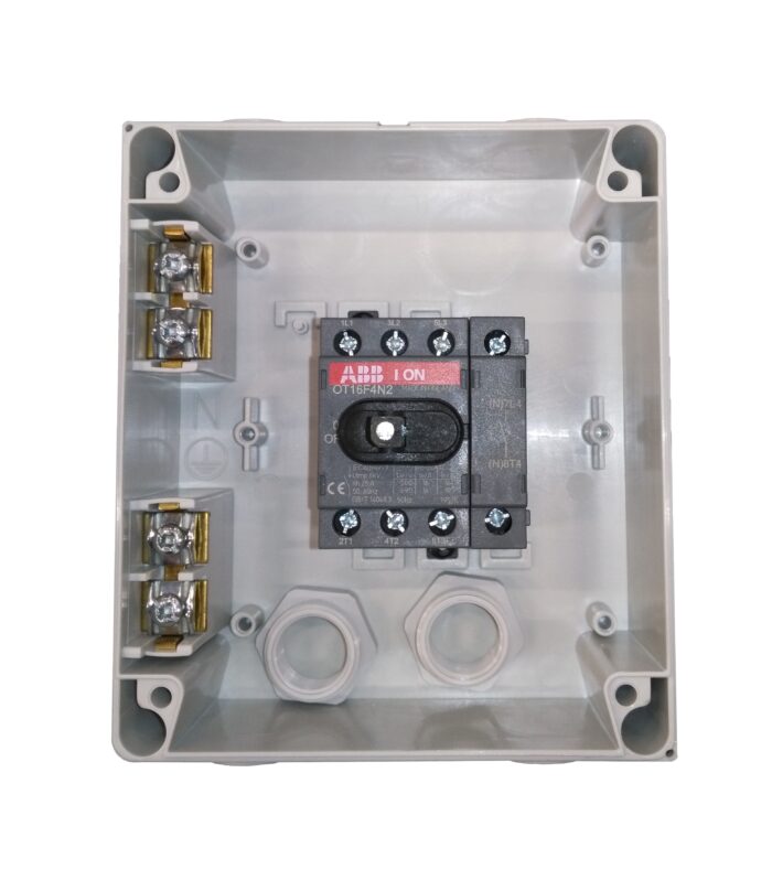 Front Operated, Plastic Enclosed Switch, 4p, 16A, IP54