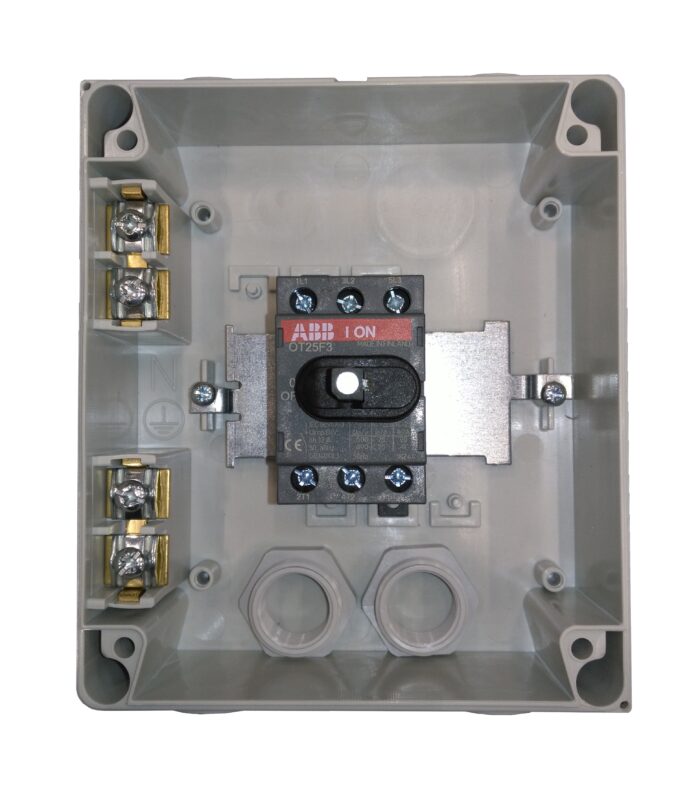 Front Operated, Plastic Enclosed Switch, 3p, 25A, IP54