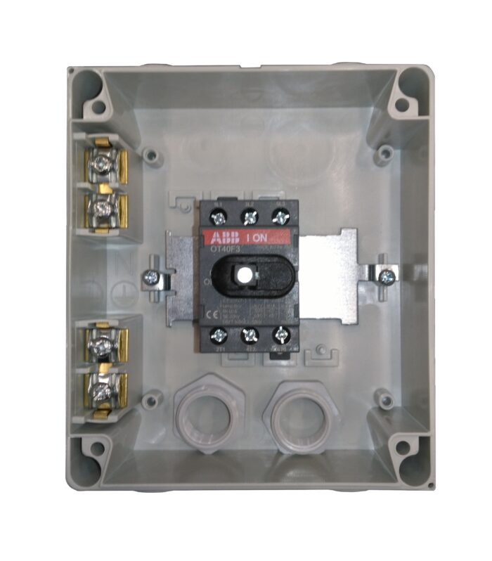 Front Operated, Plastic Enclosed Switch, 3p, 40A, IP54