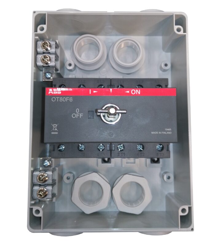 Front Operated, Plastic Enclosed Switch, 6p, 63A, IP54