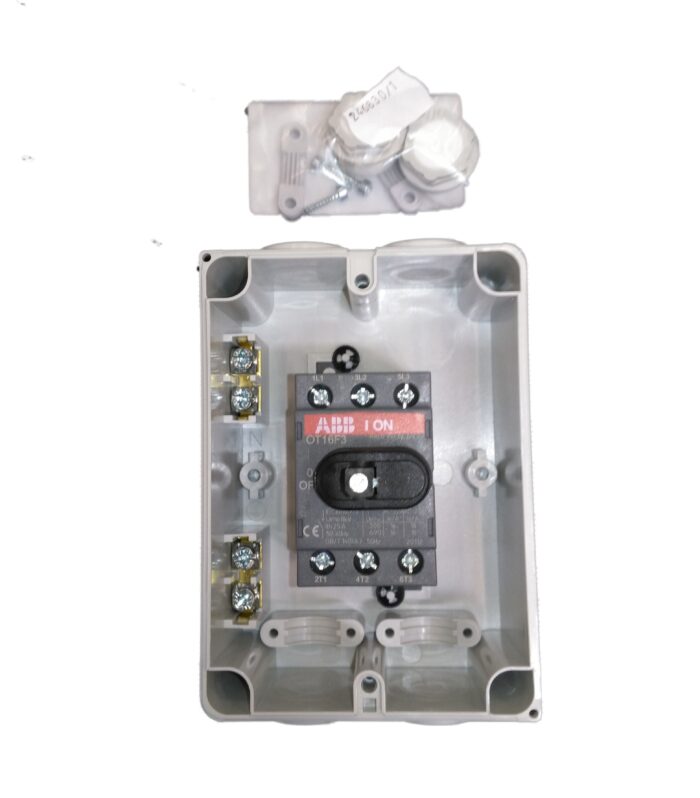 Front Operated, Plastic Enclosed Switch, 3p, 16A, IP54